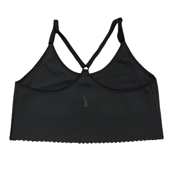 Nike Indy Dri-Fit Yoga Sports Bra with Scalloped Bottom - Picture 2 of 4